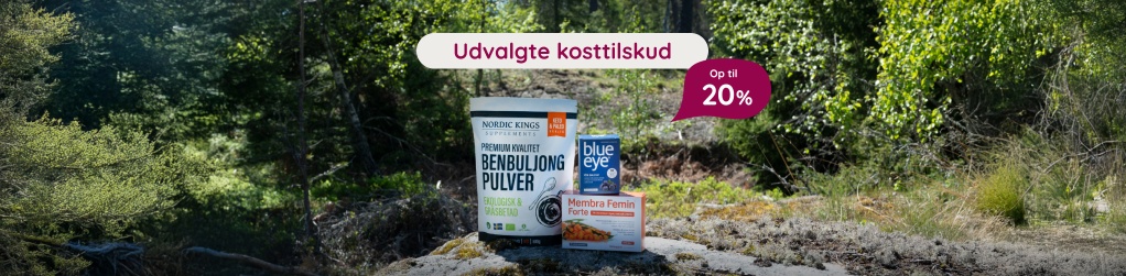 Kosttilskud - Op til 20 %